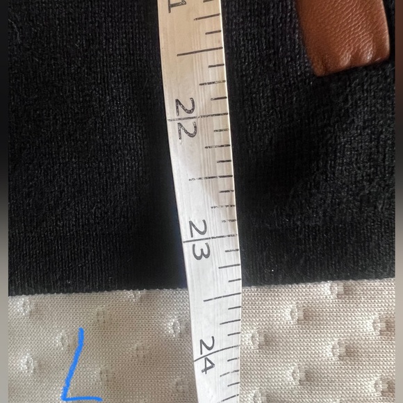 NEW RALPH LAUREN Cotton-blend Zip-up Moto Jacket In Polo Black/ Cuoio - Picture 12 of 14